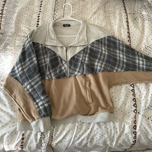 Miss Me Colorblock Half-zip